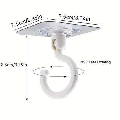 5pcs Rotating Ceiling Hooks