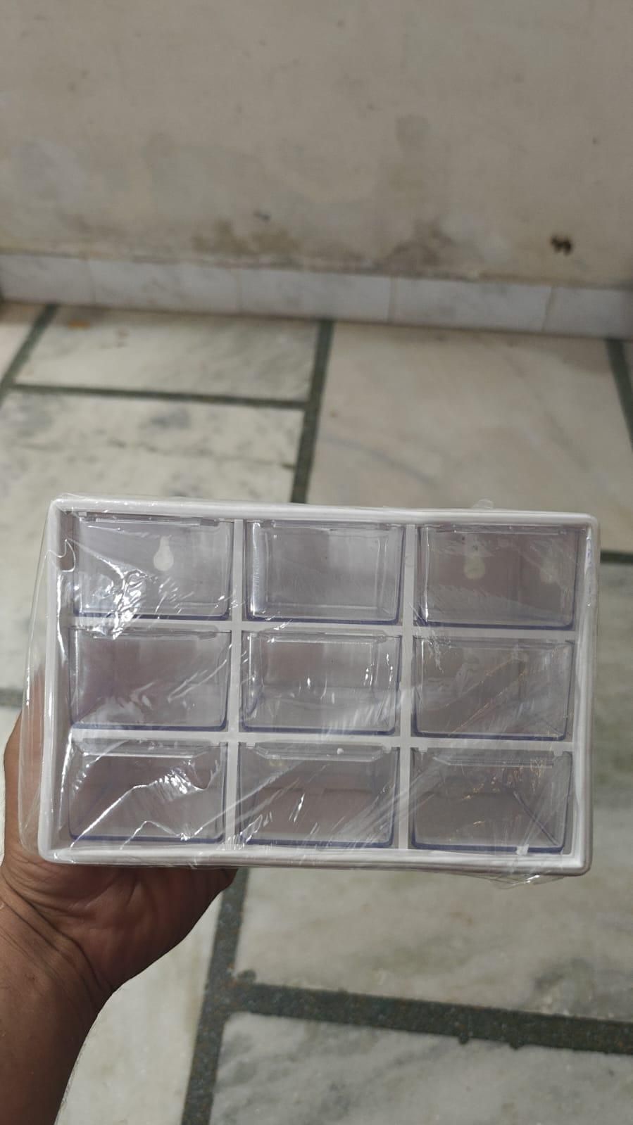 9 Drawers Multipurpose Rectangular Storage Container Box