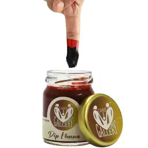 Dip Henna Instant Red Colour Mehendi Paste | For Finger Tips With 3 Types Henna Tattoo Stickers
